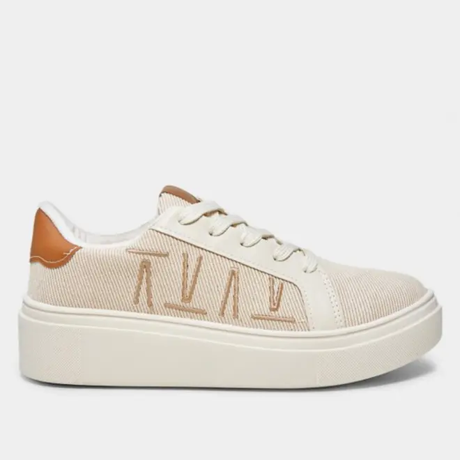 Tênis Vizzano Tecido Feminino - Off White