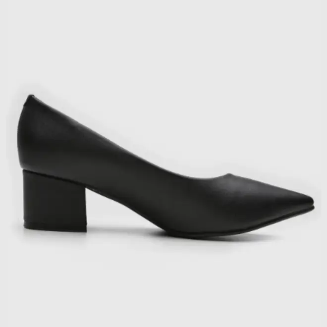 Scarpin Salto Bloco Vizzano Preto
