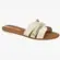 Rasteira Slide Moleca com Detalhe Dourado
