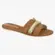 Rasteira Slide Moleca com Detalhe Dourado