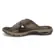 Chinelo Pegada Masculino Couro Amortech Tira Cruzada