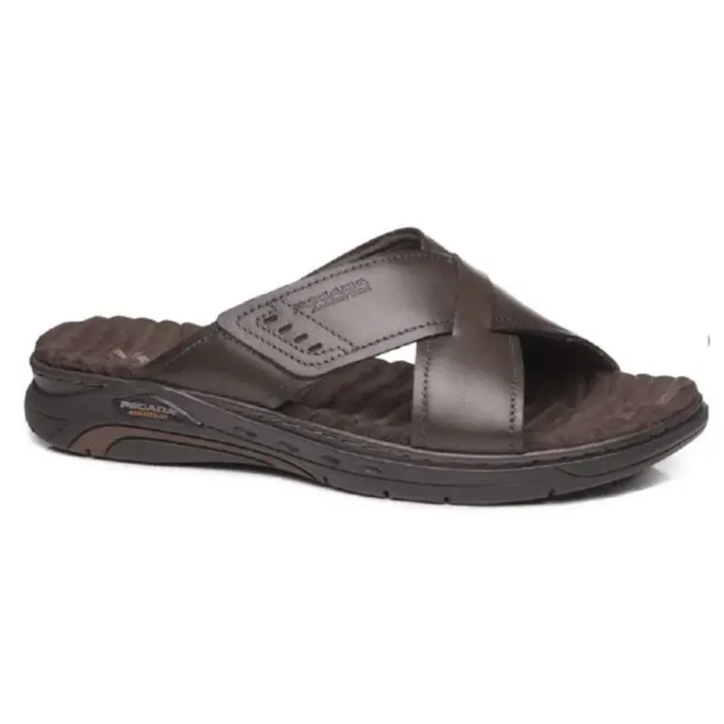 Chinelo Em Couro Pegada